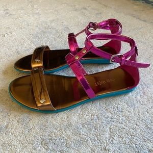 Nine West Metallic Sandals